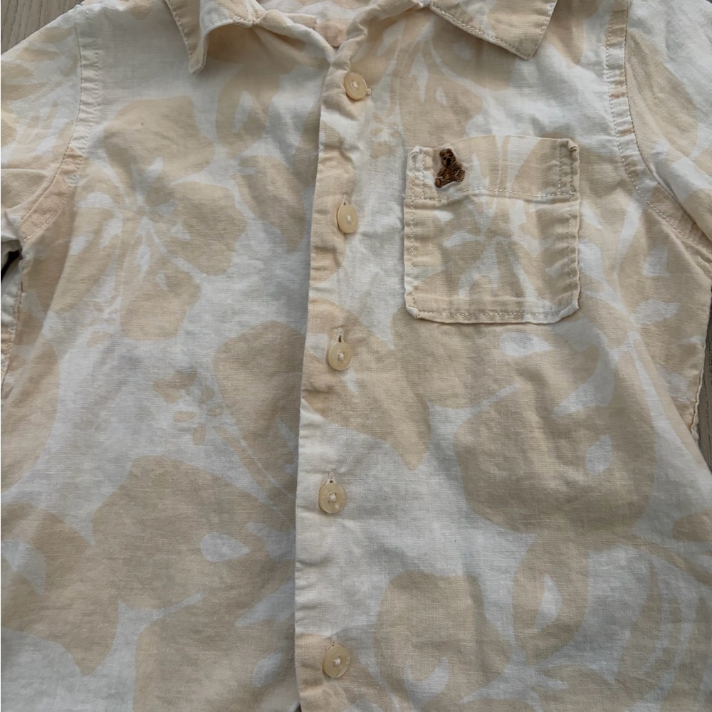 Gap Button Down Floral and Leaf Print Kids Shirts Set - Picture 9 of 9